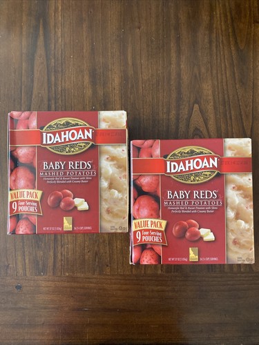** 2 Schachteln ** Idahoan Baby Reds Vorteilspack Kartoffelpüree (4 Unzen, 9 Stück)~Insgesamt 18 Stück - Bild 1 von 7