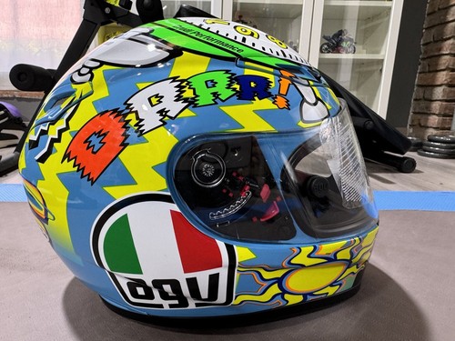 Agv Gp Tech Valentino Rossi Misano 2010 Wake Up N. 1037 di 2500 size S Signed - Foto 7 di 11