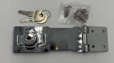 Lockable Hasp and staple 4" cw 2 keys