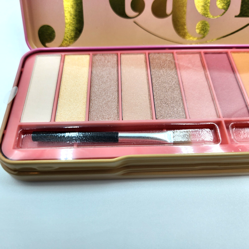 Eyeshadow Palette Makeup Just Peachy 12 Shades Markwins Tin Case Warm Summer - Picture 12 of 17