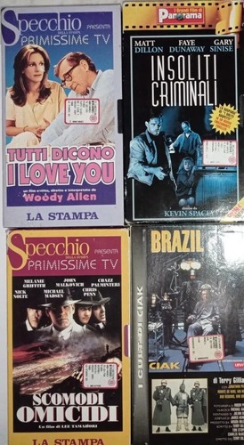 Vhs Brazil + Insoliti Criminali + Scomodi Omicidi + Tutti Dicono I Love You