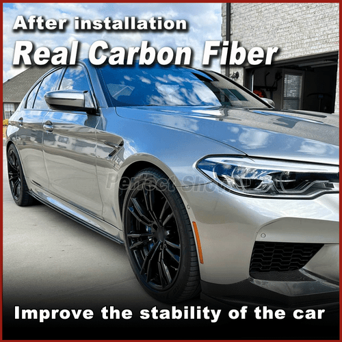 Faldón lateral de carbono Side Skirt se adapta a BMW Serie 5 F90 M5 G30 540i 530i paquete M - Imagen 2 de 13