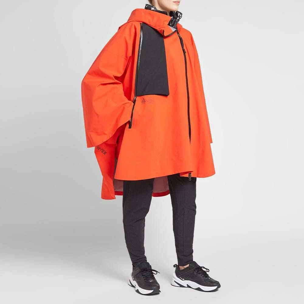NIKE Lab Womens TECH ACG Gore-Tex 3-In-1 Poncho Habanero Jacket AR4542-634 $650