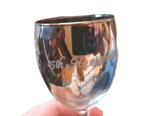 25th Anniversary 24kt. White Gold Glasses x2 - Picture 2 of 2