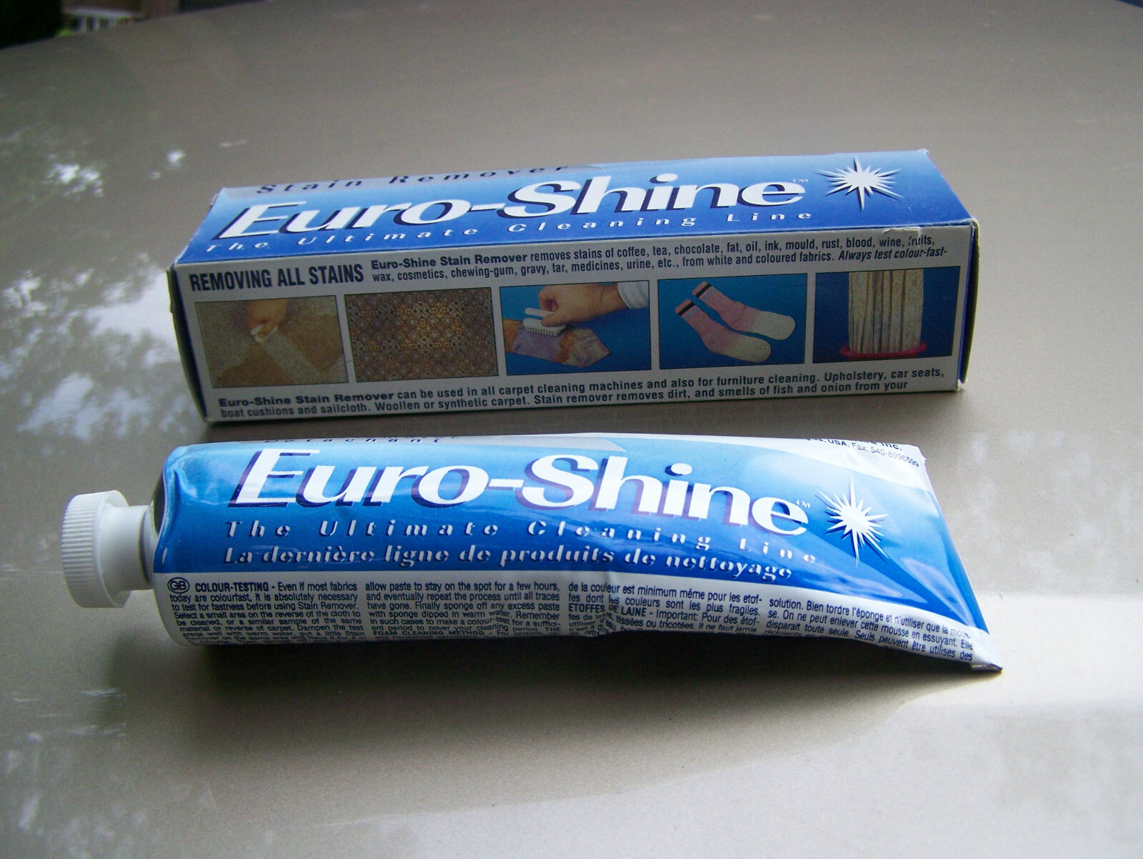 Euro-Shine Stain Remover - Fabric & Carpet Ultimate Cleaning Line - 5.4 Oz. Tube