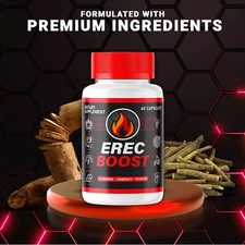 Erec Boost for Men ErecBoost Maximum Strength Supplement (60 Capsules) USA.