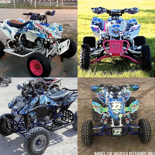 TRX450R Graphics 04-05 DFR Bomber Electric Colors Sides Fenders Honda TRX 450R - Picture 5 of 5