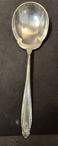 International Sterling Silver Prelude Salad Serving Spoon 9 1/8" 104 gr No Mono - Picture 3 of 9
