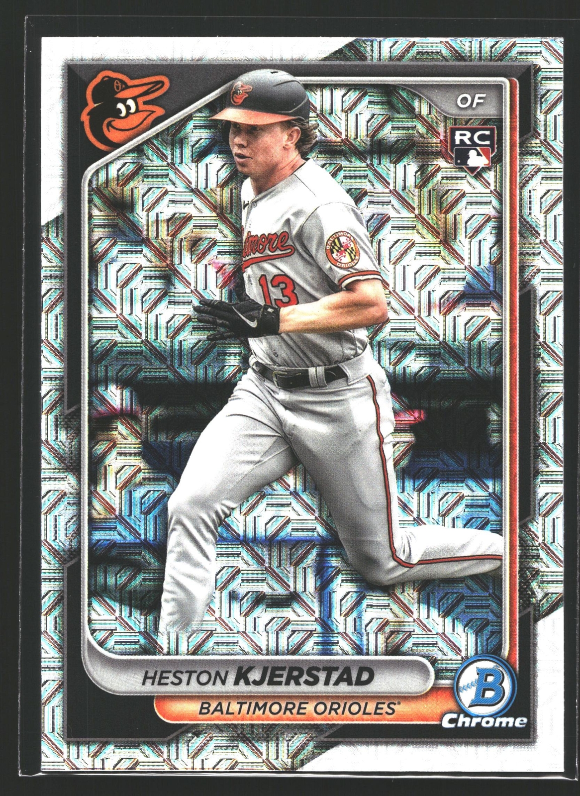 2024 Bowman Chrome Mega Heston Kjerstad #44 Mojo Refractor RC