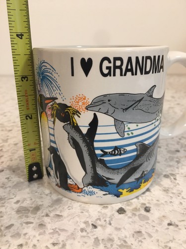 Taza de café vintage 1988 Sea World I Love abuela - Imagen 7 de 8