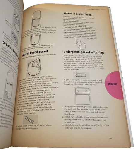 Simplicity Sewing Book 1962 How To Unit System Of Sewing Finishing Tailoring - Picture 9 of 13