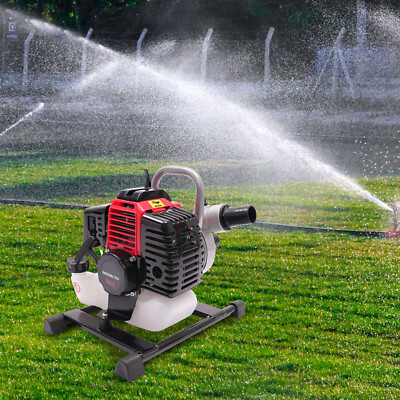 #ad 2 Stroke Portable Gasoline Water Pump 1.5quot; Gas Powered Semi Trash Water Pump $107.95