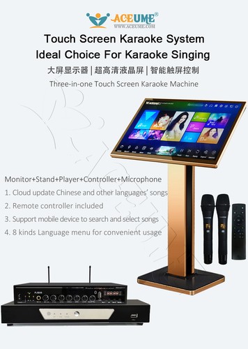 4TB HDD,90K English,Filipino,Spanish Songs, Touch Screen Karaoke Player.22''ECHO - Picture 2 of 19