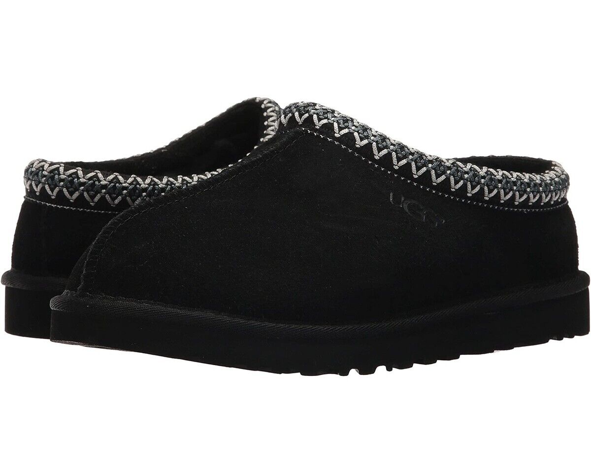 UGG Australia Tasman 5950 Mens Black Suede Slippers Size 9 for