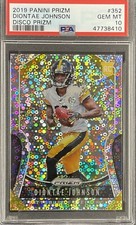 DIONTAE JOHNSON 2019 Panini Prizm Disco #352 PSA 10- Pittsburgh Steelers