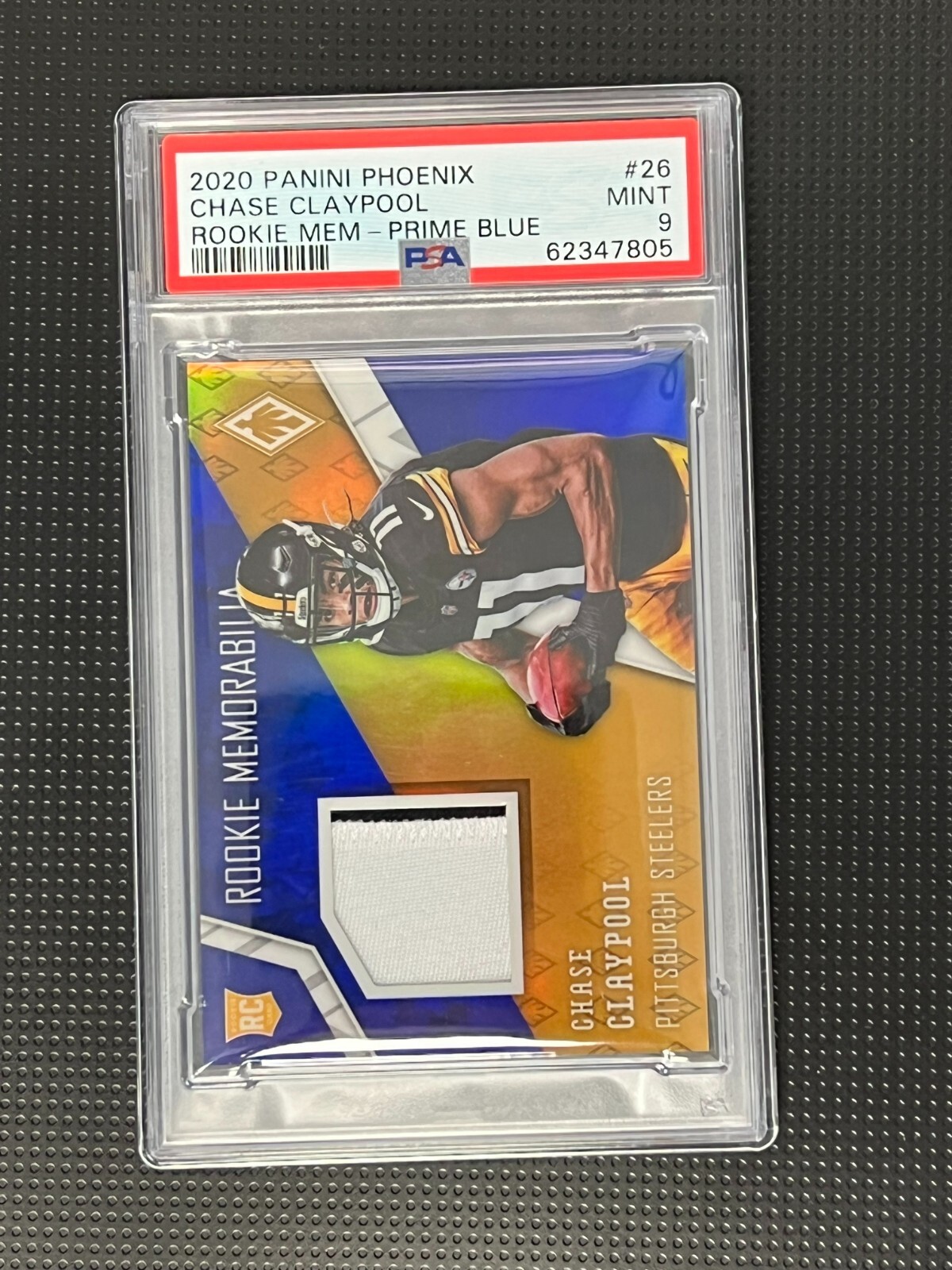 Chase Claypool Panini Phoenix Rookie Memorabilia #26 Prime Blue