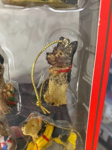 Kleiner Weihnachtsschmuck sechs Hunde Hunde bemalt Hunde - Bild 5 von 6