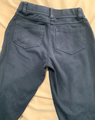 Chaps girl's dark navy pants elastic waist slim legs size 8 - Picture 3 of 5