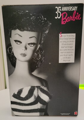 Barbie 35th Anniversary Original 1959 Barbie Doll & Package 1993