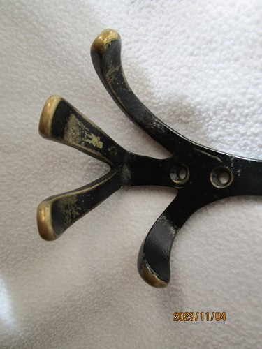 Walter Bosse Messing Kleiderhaken LÖWE Garderobe Haken teilweise geschwärzt 17cm - Picture 10 of 10