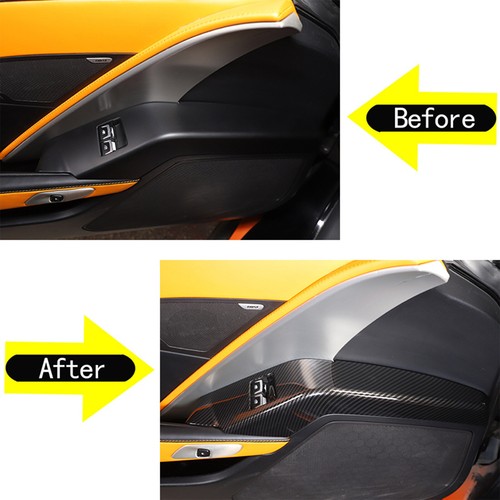 ABS Carbon Fiber Interior Center Console Panel Trim Set For Corvette C7 14-19 US - Picture 62 of 84