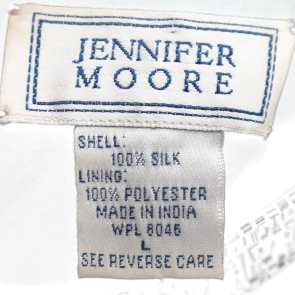 Топ Jennifer Moore черный шелковый с v-образным вырезом без рукавов с блестками отделка размер большой - Изображение 3 из 4