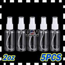 2OZ PET TSA Clear Plastic Spray Bottles Travel Perfumes Refill Mist Pump Reuse