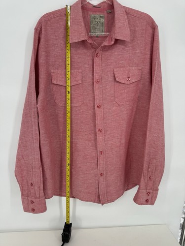 Vintage GUESS Regular Fit Hemd mit Knopfleiste Herren Größe XL Rosa - Bild 4 von 9