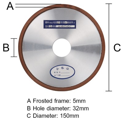 6/" Resin Diamond Grinding Wheel Carbide Abrasive Disc for Grinder 150//320//400#