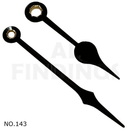 New Press Fit 2x Quartz Metal Clock Hands For Movements Hand Holes 3.1mm & 5.0mm - Picture 47 of 85