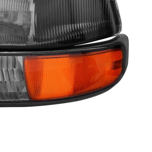 Pair Smoke Headlights Headlamps For 1999-02 Silverado 2000-06 Suburban 1500 2500 - Imagen 6 de 24