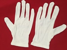 White Stretch Costume Gloves - One Size Fits Most