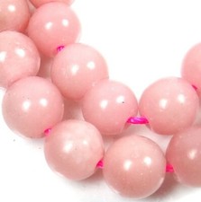 8mm Pink Opal Round Beads 16"