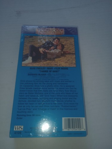 Change Of Habit Elvis Presley Mary Tyler Moore VHS New Factory Sealed Videotape - Picture 2 of 3