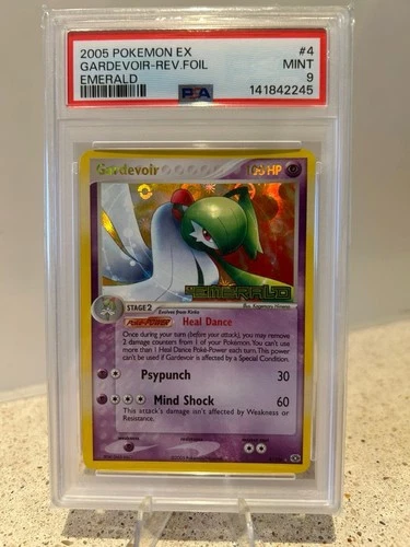 2005 Pokemon EX Emerald Holo Gardevoir #4/106 PSA9 Mint Low Pop
