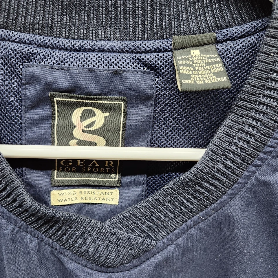 Chaleco Pullover Vintage Equipo Para Deportes Grande Forrado Rompevientos Resistente al Agua Foto 2 de 4