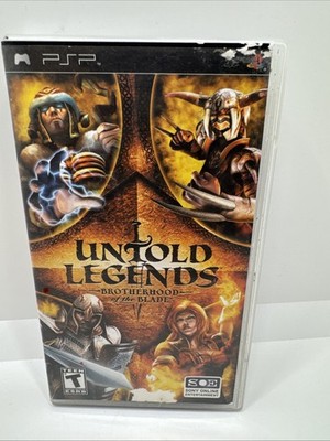 Sony PSP: Untold Legends: Brotherhood of the Blade VideoGames with manual - NTSC