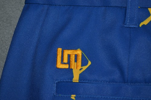 Loudmouth Golf Shorts Mens Size 36 The Players Championship Print Blue - Picture 6 of 7