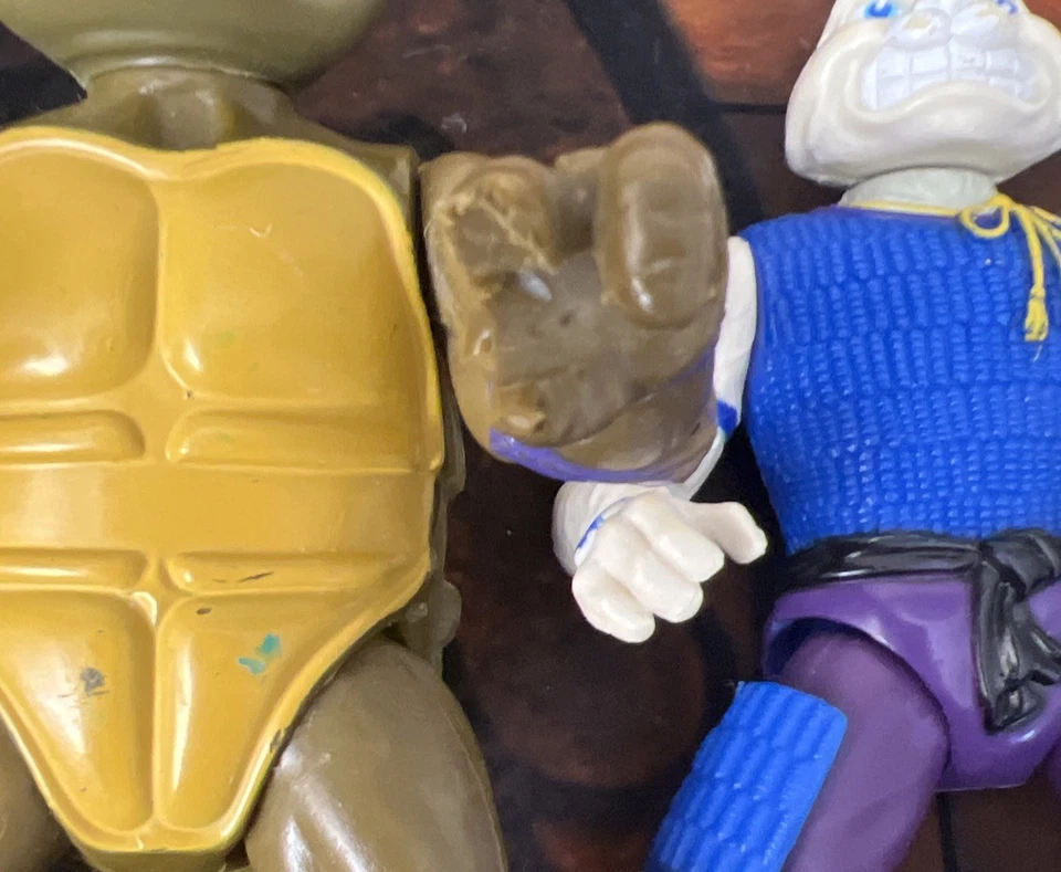 На Запчасти или Восстановление Черепашки-ниндзя Черепашки TMNT Сломанная Фигурка Лот из 4 - Изображение 3 из 4