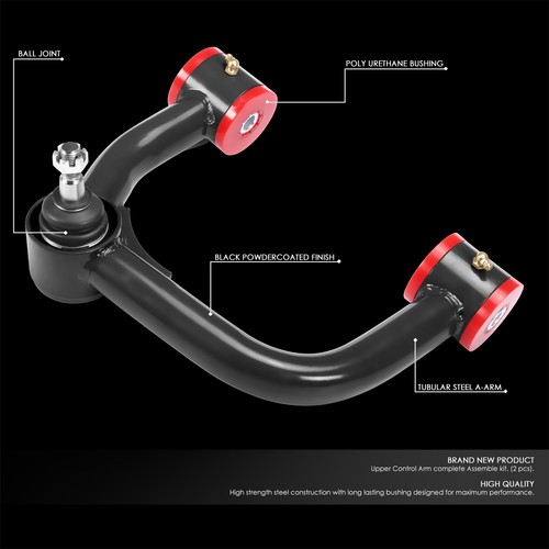 For 2003-2023 Toyota 4Runner Lexus GX460 470 Black Front Upper Control Arms - Picture 2 of 5