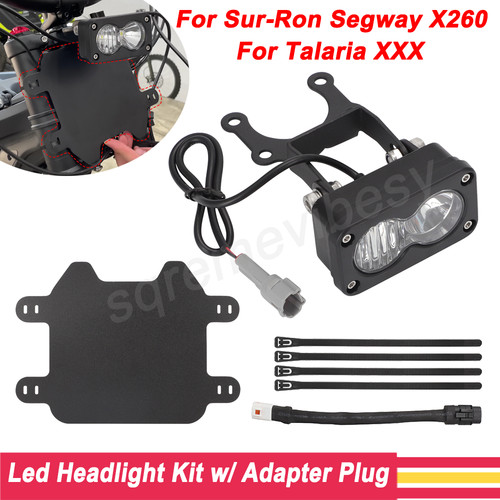 Front Led Headlight Kit w/ Adapter Plug For Talaria XXX & Sur-Ron Segway X260 - Picture 1 of 10