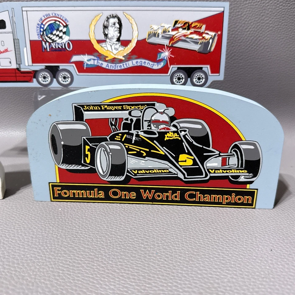 3 Vintage MARIO ANDRETTI Hand Signed  & Numbered Hometowne Collectibles - Image 3 of 4