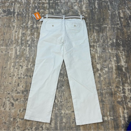 NWT Gymboree White Cotton Adjustable Waist Pants Size 8 - Picture 2 of 4