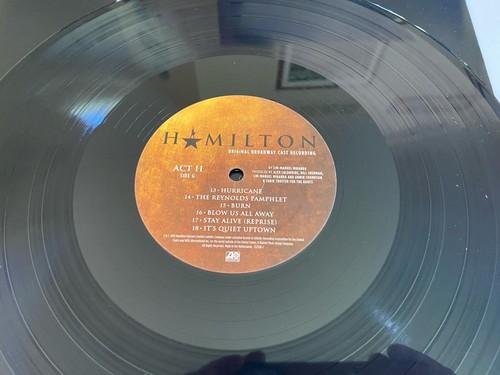 Rare Hamilton Musical Original Cast Recording Vinyl Album Act 2 Side G/H Record - Picture 5 of 7