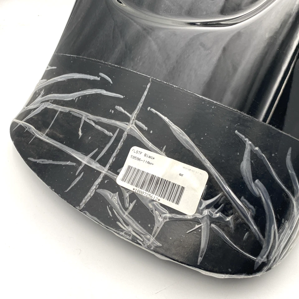 Guardabarros trasero a rayas negras vívidas 07-17 Softail Fatboy OEM Harley 59596-11BHY Foto 4 de 4