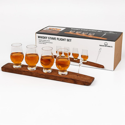 Thousand Oaks Barrel The Wee Glencairn Whiskey Flight Stave - Crystal Bourbon
