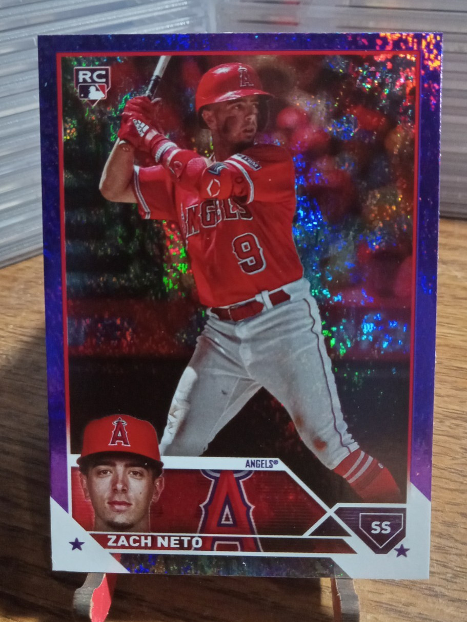 2023 Topps Update Purple Foil /799 Zach Neto #US98 Rookie RC