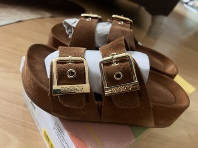 Colors of California Two-buckle Sandale Plateau Farbe Tan Gr.37 W.Neu  