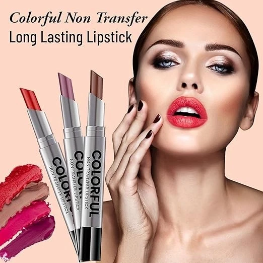 Fashion Colour Colorful Non Transfer Lipstick 2.6g | Waterproof & Long Lasting | - Image 3 of 4