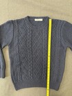 Inis Meain Merino Alpaca And Silk Aran Cableknit Crewneck Sweater Small — photo 6